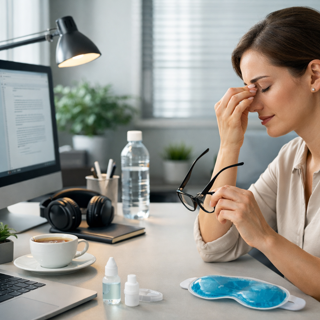 preventing eye strain at work