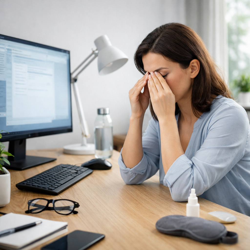 preventing eye strain at work