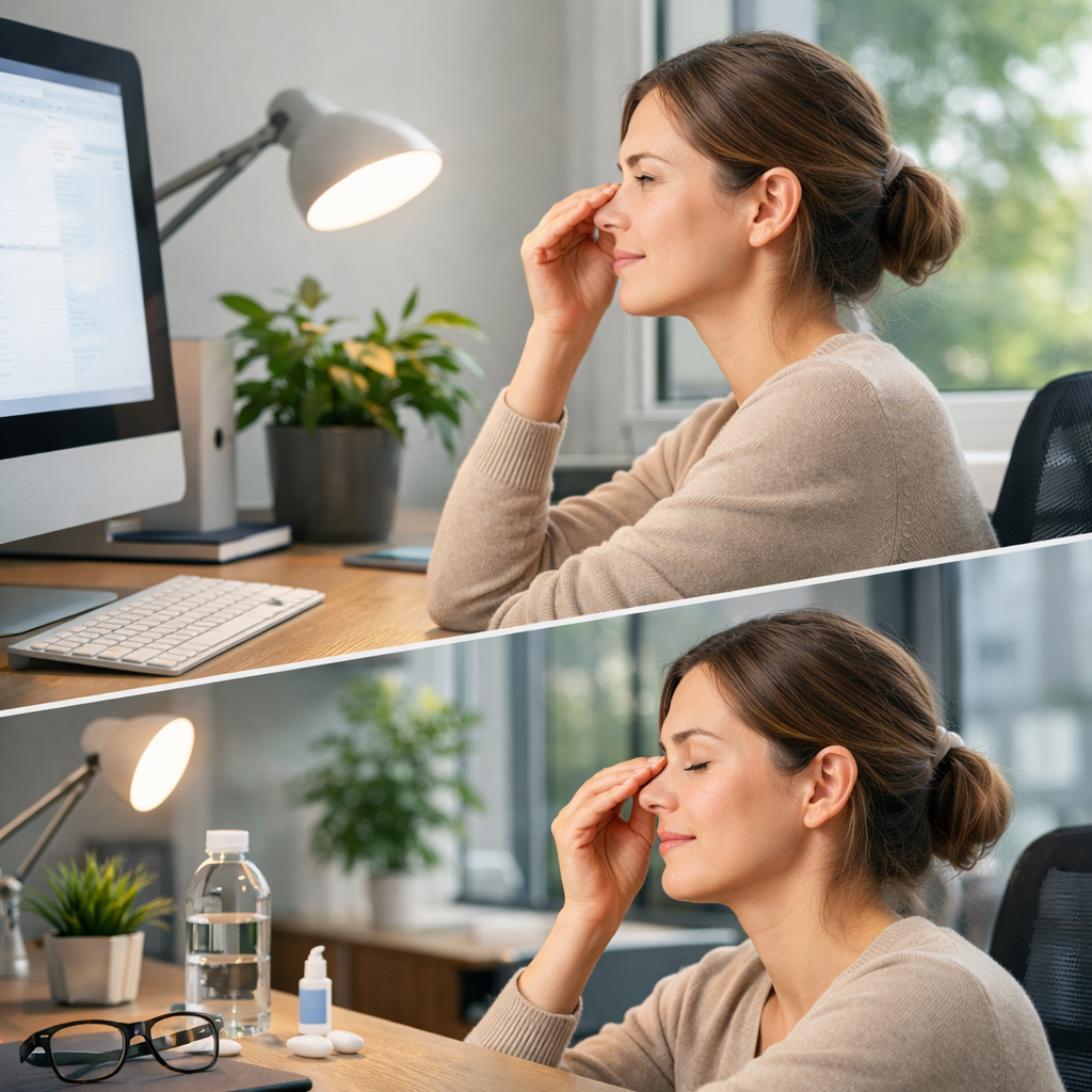 preventing eye strain at work