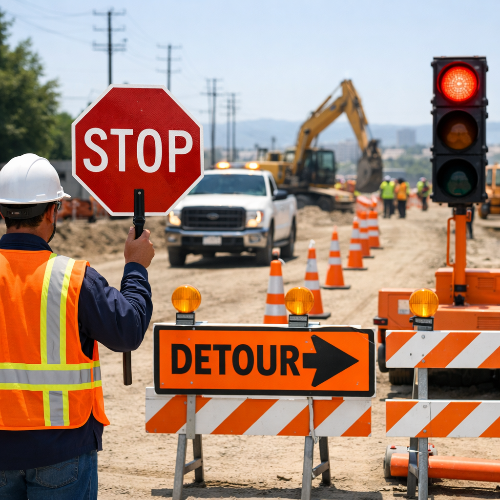 construction site traffic control