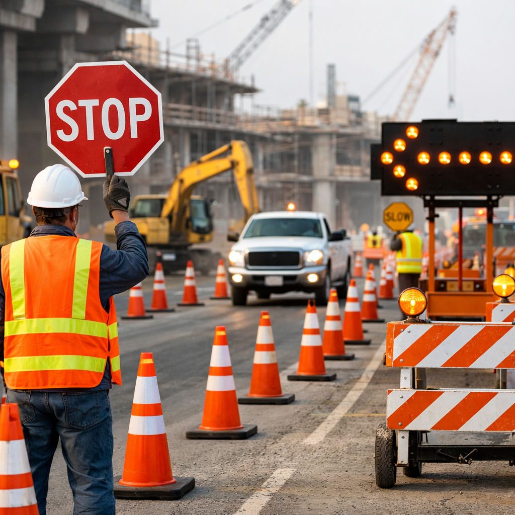 construction site traffic control