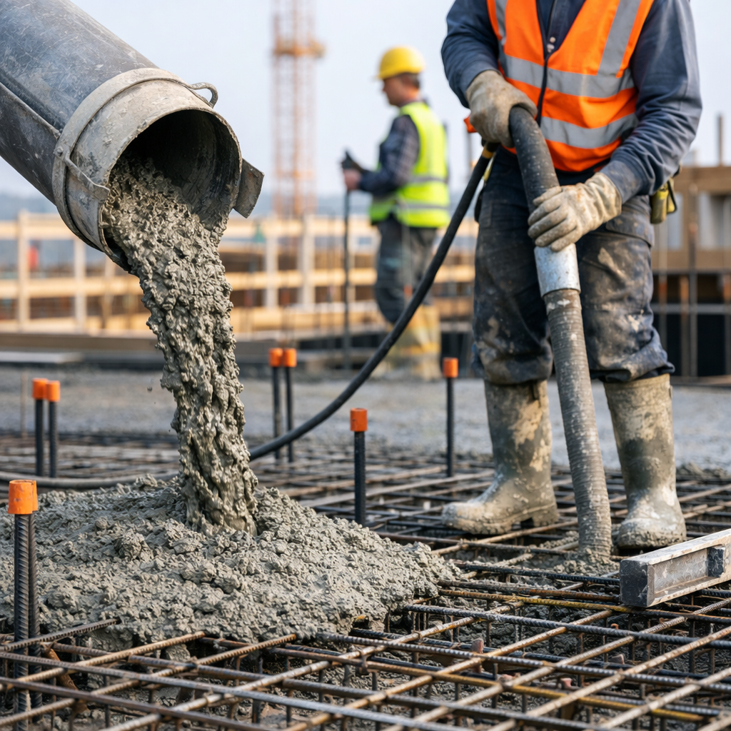 safe concrete pouring practices