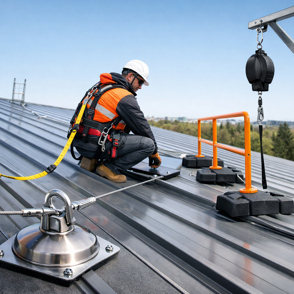 roofing fall protection systems