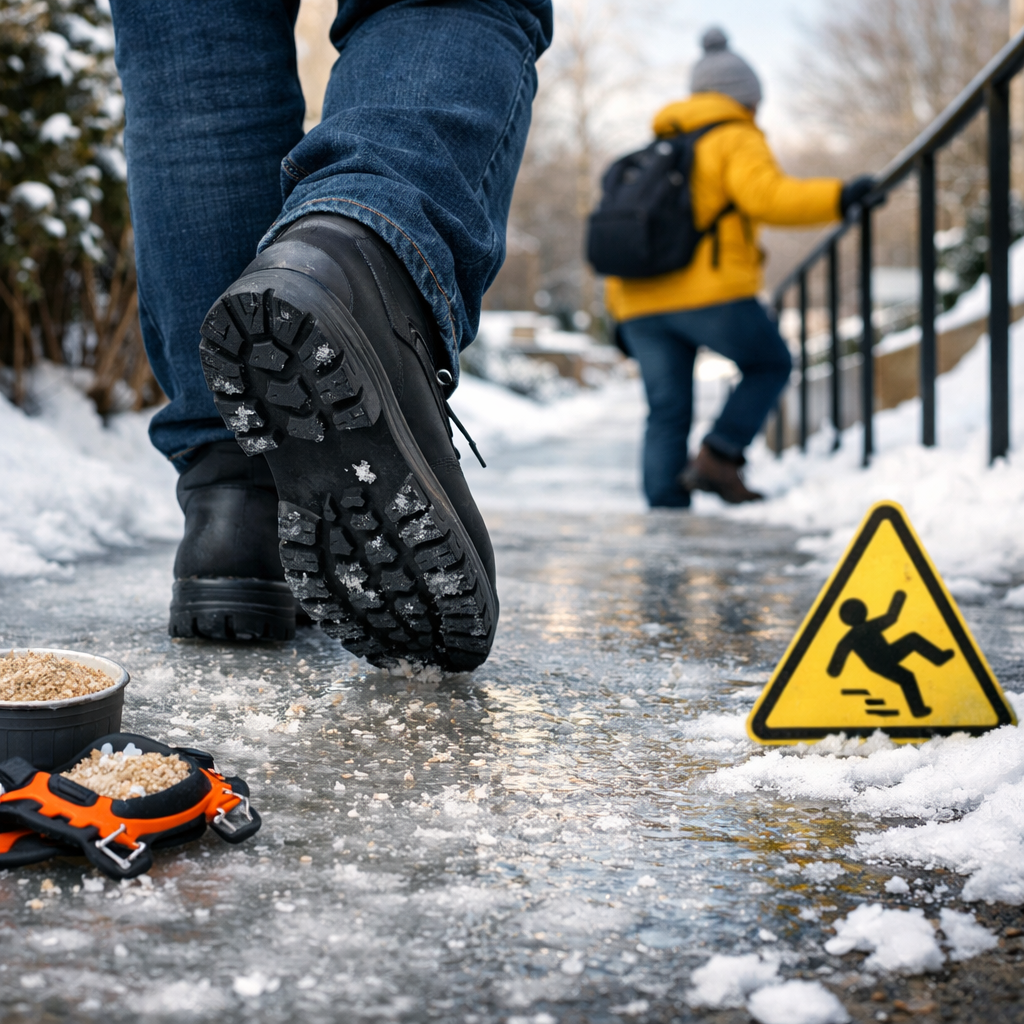 icy sidewalk safety