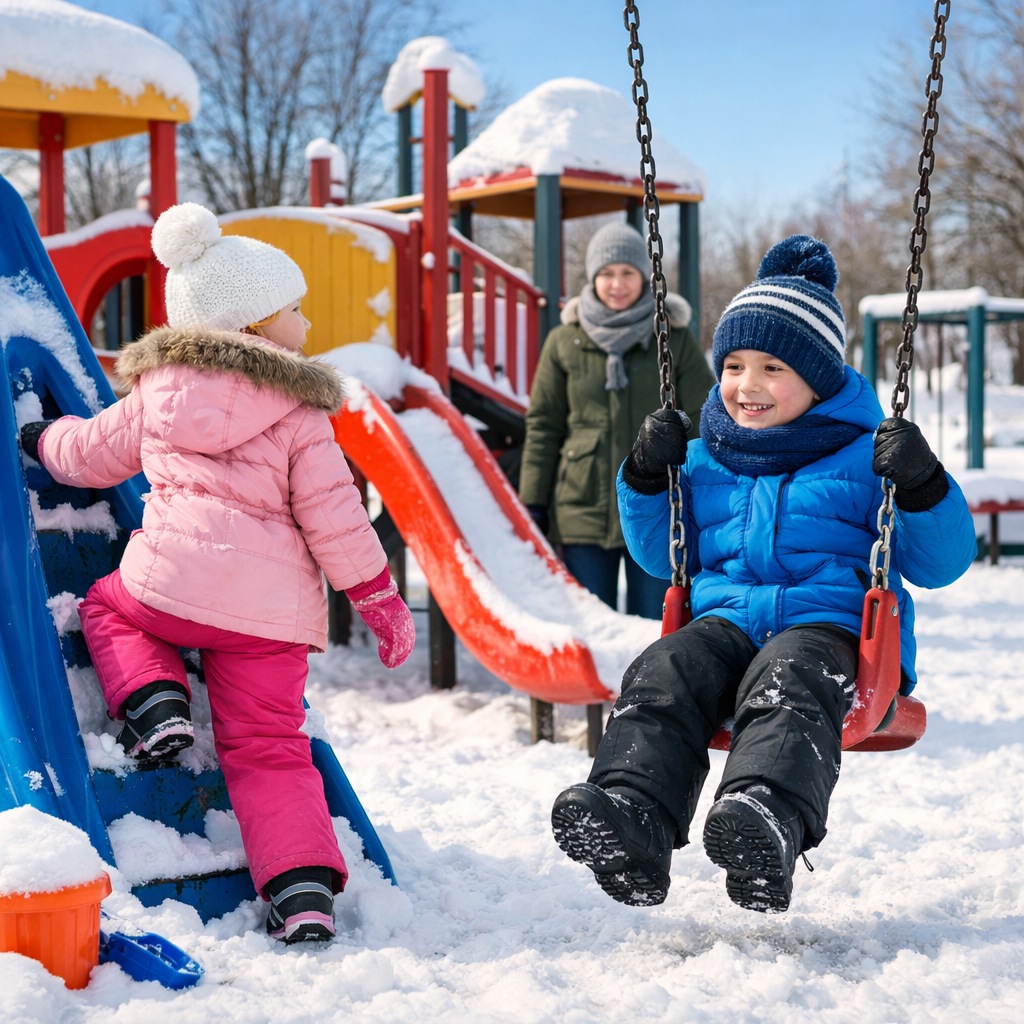 winter playground safety