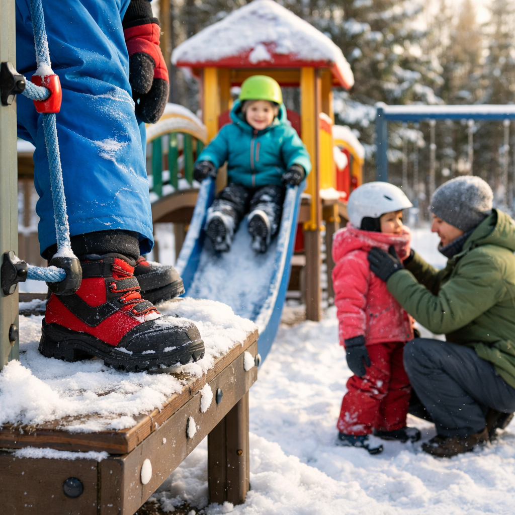 winter playground safety
