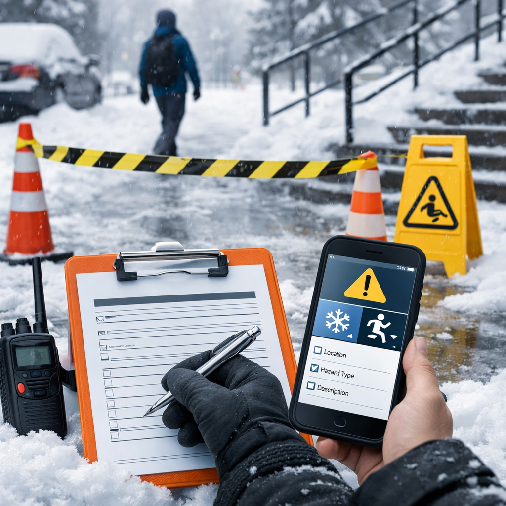 snow and ice hazard reporting