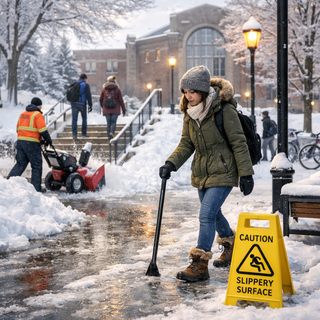 campus winter safety