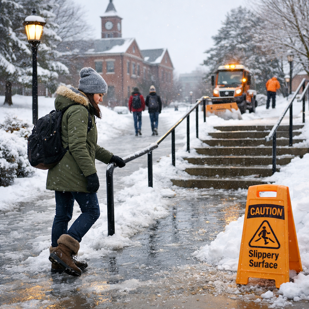 campus winter safety