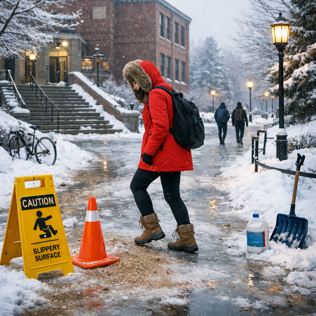 campus winter safety