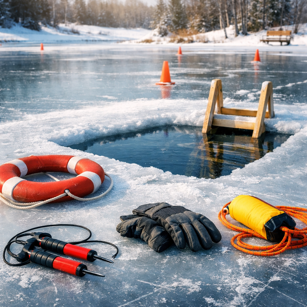 frozen pond safety