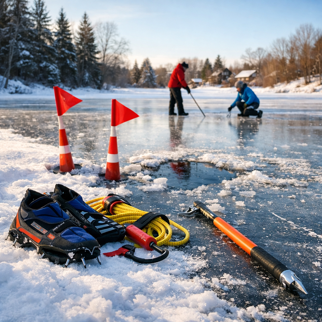 frozen pond safety