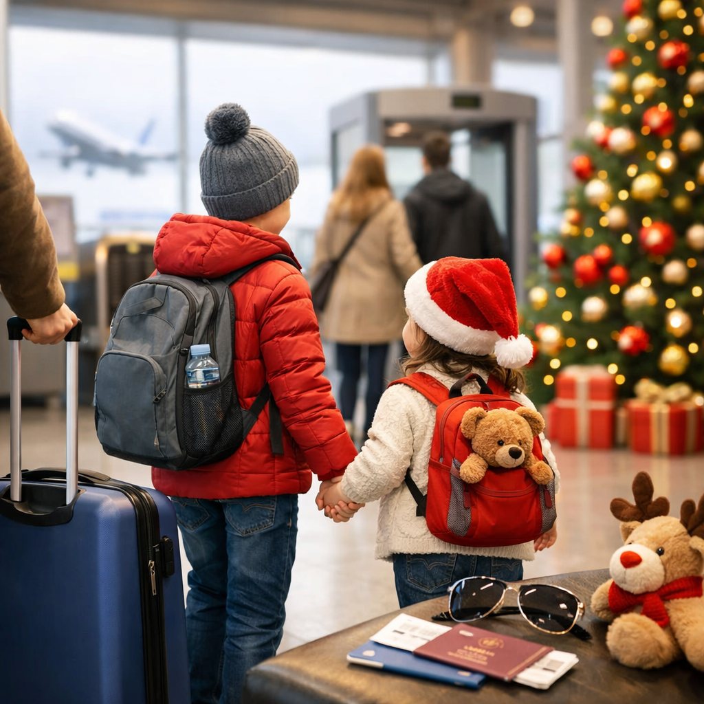 holiday travel safety with kids