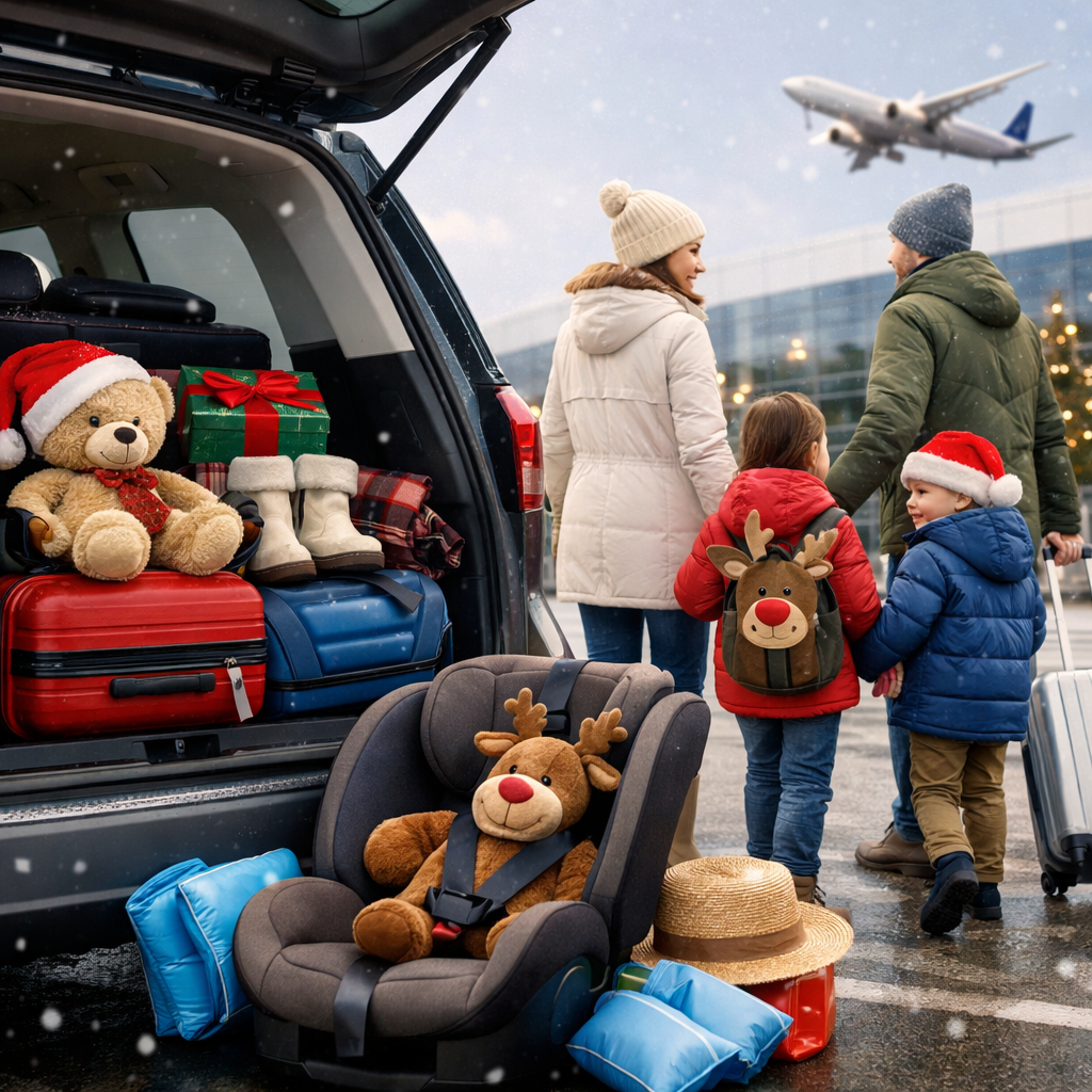 holiday travel safety with kids